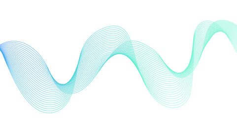 Fototapeta premium Social network communication and business technology curve line background with curved stains, Digital frequency track equalizer and curved geometric abstract Stylized line art background.