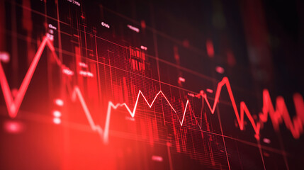 Fototapeta premium economy, crisis, recession, recession, stock market, negative trend