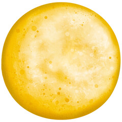 full moon spooky watercolor halloween clipart, halloween party invitations, scrapbook designs, holiday decoration, mystical, and magical themes, isolated on a white blackground