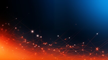 Fototapeta premium Orange and Blue Minimalistic Technology Background