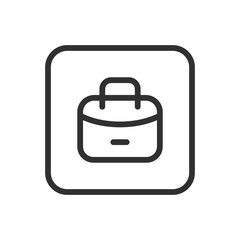 Satchel bag, clothes icon. Modern, simple flat vector illustration for web site or mobile app