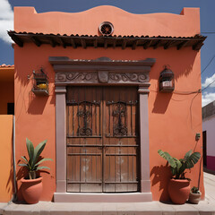 Un acercamiento a una linda casa de estilo rustico 