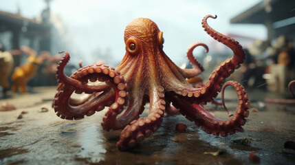 octopus in the sea