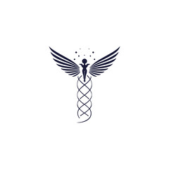 Fototapeta premium Minimalist medical logo in vector 