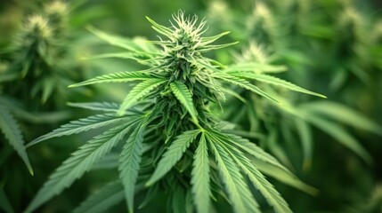 Naklejka premium Homegrown cannabis plants, showcasing domestic cultivation.