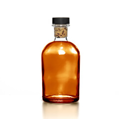 Wine bottle mockup studio shot on white background