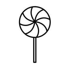 Outline of a lollipop