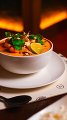 Thai tom yum soup