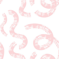 Seamless abstract pattern with squiggles and scribbles. Weaved curved lines. Chaotic ink scribbles decorative texture. Messy doodles, wavy and curly lines.