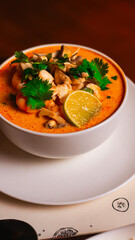 Thai tom yum soup