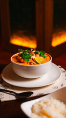 Thai tom yum soup