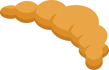 Freshly baked croissant is being served for breakfast at the cafe
