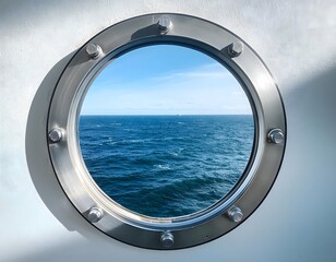 Porthole and sea