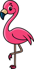 Flamingo clipart illustration design