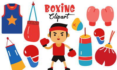 Boxing clipart collection