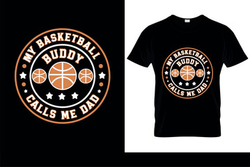 Basketball t-shirt vector design for business, Basketball t-shirt design template illustration
