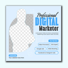 Digital business marketing social media post