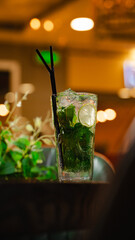 mojito cocktail at bar