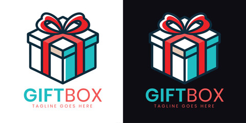 A colorful Gift logo vector template design
