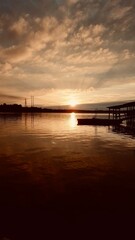 sunset at the lake