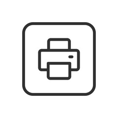 Printer, electronic devices icon. Modern, simple flat vector illustration for web site or mobile app