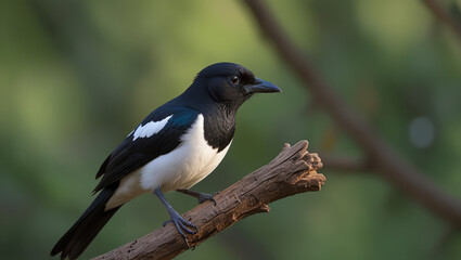 black capped kingfisher on branch
