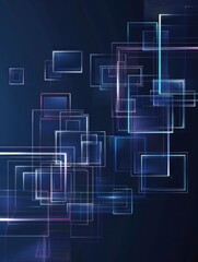 Abstract Neon Squares. Graphic Resources