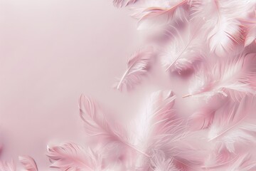 Obraz premium Pink pens with text space with blurred background