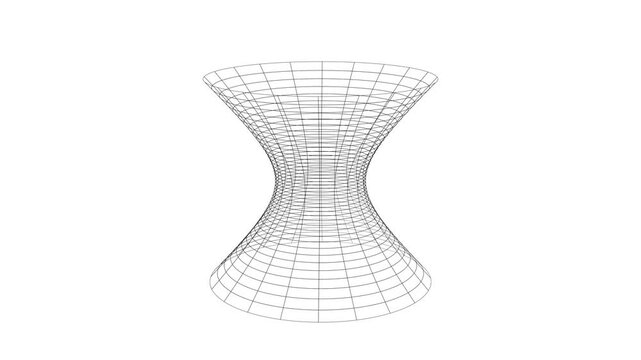 Hiperboloide 3D en Rotaci&oacute;n