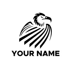 Obraz premium vulture logo vector