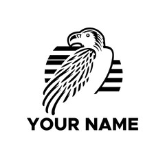 Obraz premium vulture logo vector