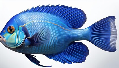 fish on a blue background