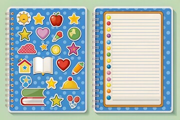 Beautiful and cute letter paper, kids journal, sticky note
