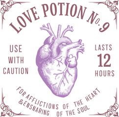 Vintage Halloween Potion Label SVG PNG