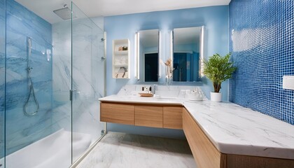 modern bathroom with tiles