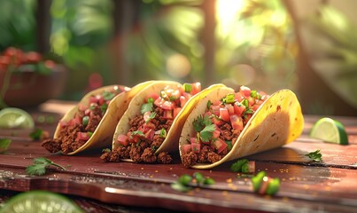 National Taco Day tacos with salsa, October 4th