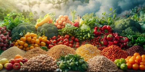 World Food Day fresh produce and grains, October 16th