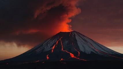 A sky sunset red volcano as color background, 30 tags, underline, one word each, same line, lowercase