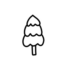 hand drawn line spruce