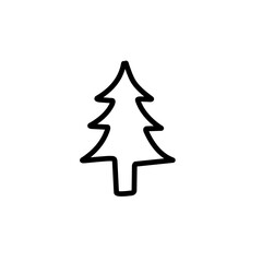 hand drawn line spruce