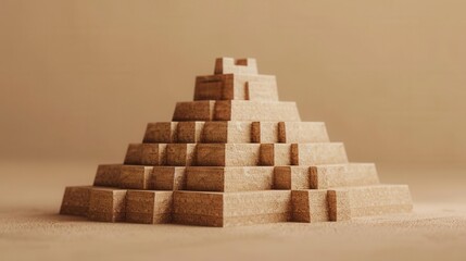 Mesopotamian architecture, ziggurats, selective focus, ancient civilizations, dynamic, manipulation, archaeological site