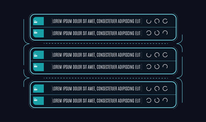 Obraz premium Sci fi HUD Interface templet design
