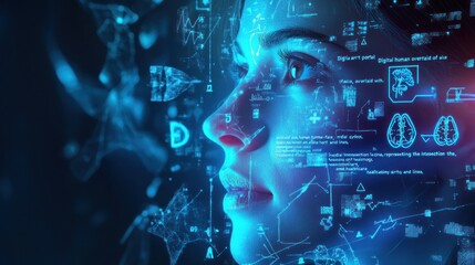 Digital Human Overlaid with Data