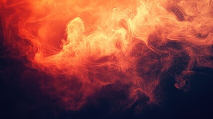 Fototapeta premium Abstract Smoke Photography with Warm Colors