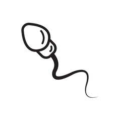 sperm cell icon vector illustration design template