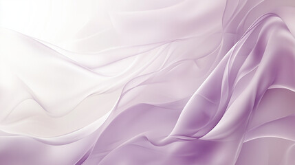 An elegant PowerPoint template background, off-white with soft lavender accents, flowing abstract shapes.