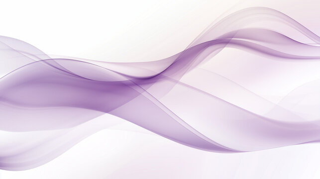 An elegant PowerPoint template background, off-white with soft lavender accents, flowing abstract shapes.