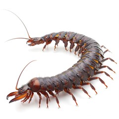Fototapeta premium Centipede Cosplay animal fashion cartoon isolated whitebackground 16:9