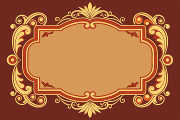 Vintage Frame image vector arts illustration