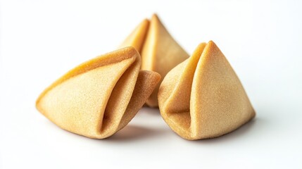 Closeup of Three Fortune Cookies